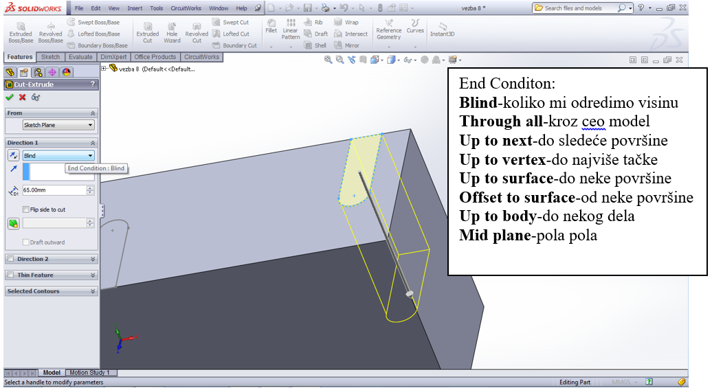 Extrude Cut Boss/Base